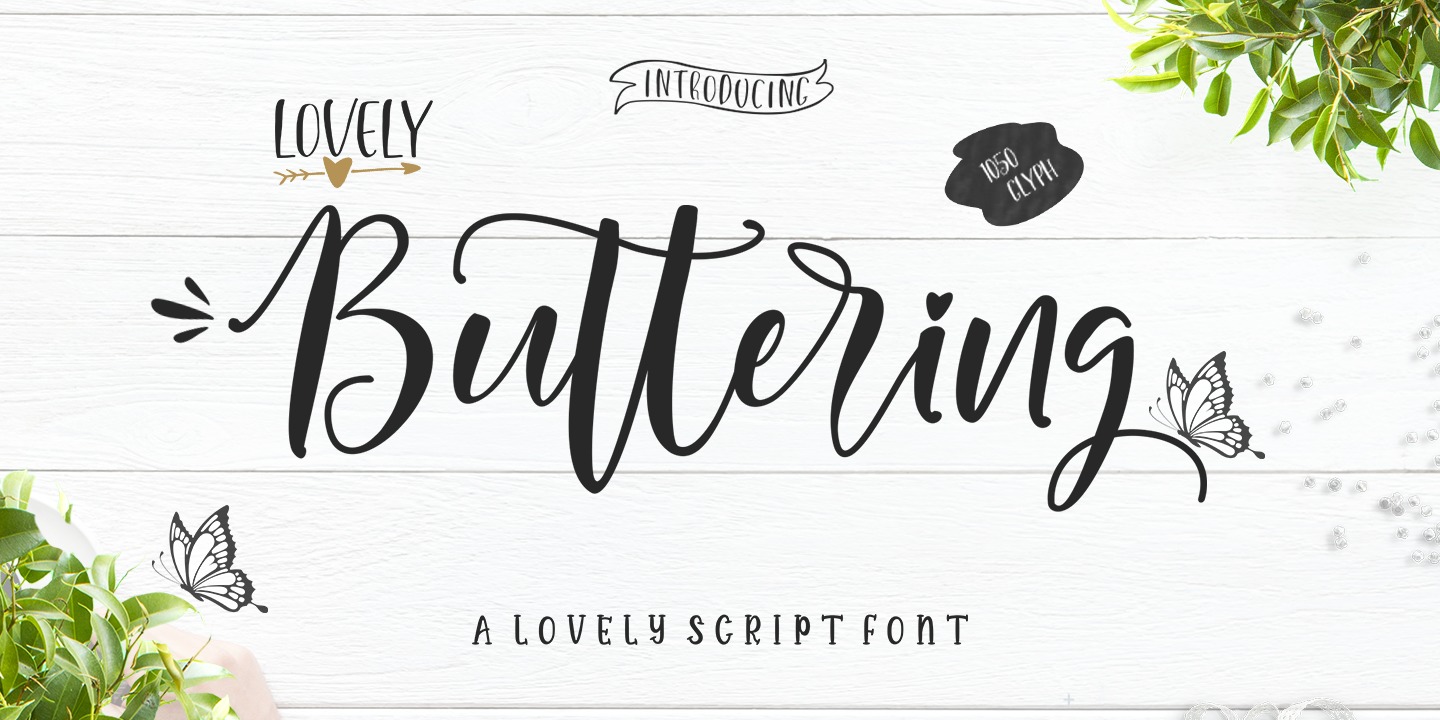 Шрифт Lovely Buttering Script